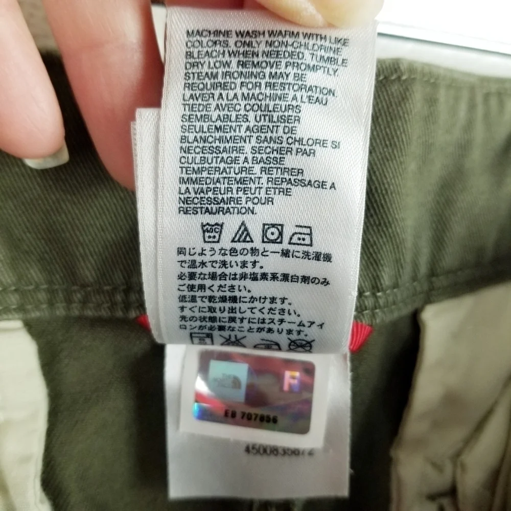 The North Face Army Green Cargo Shorts